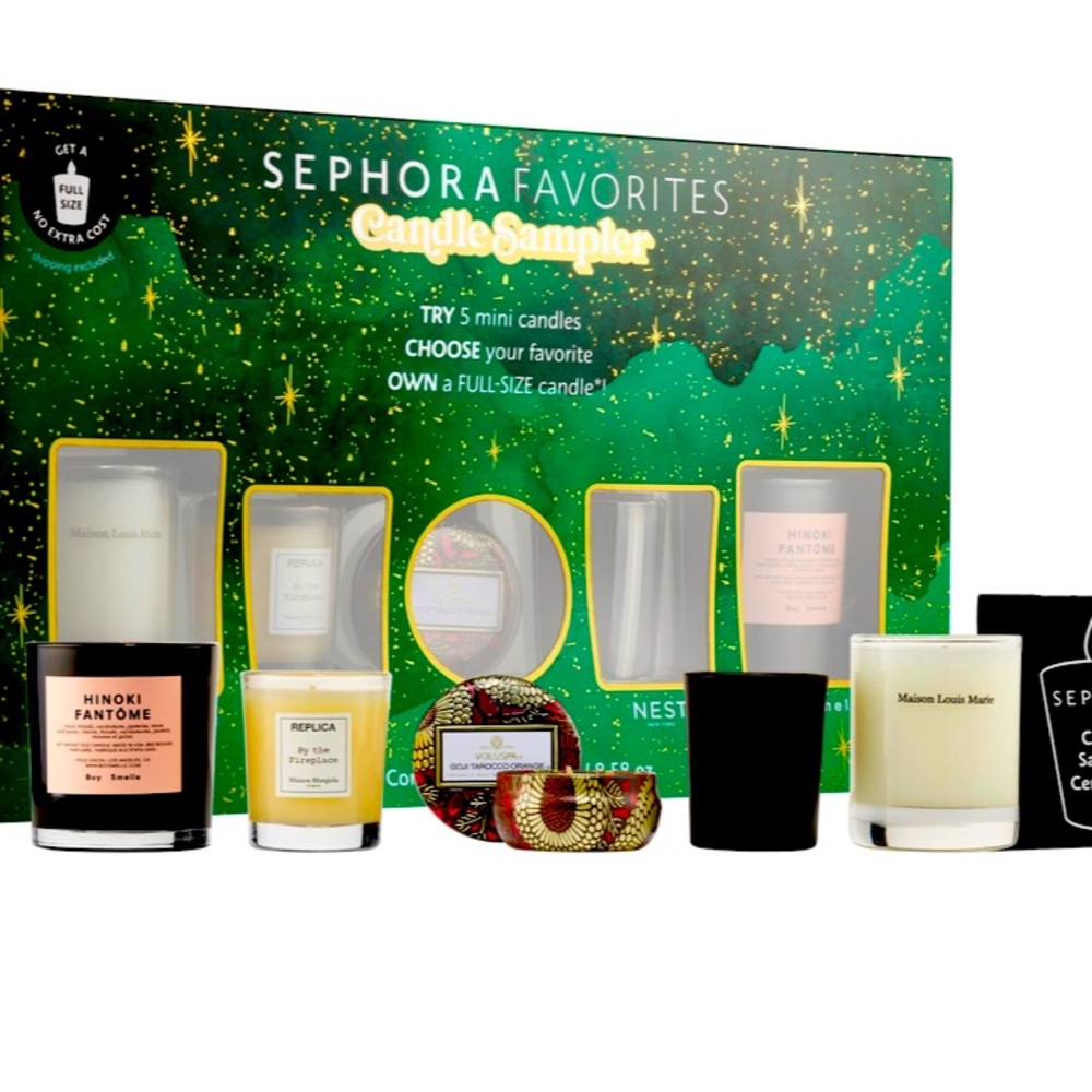 Sephora sampler candles, set